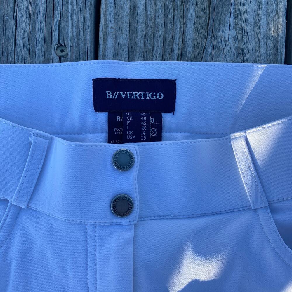 B Vertigo Women's Full Seat Equestrian Breeches - White - Size 28 - Picture 4 of 8
